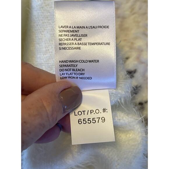 Tribal Fair Isle Sweater Eggshell Women's G/L - Picture 10 of 10